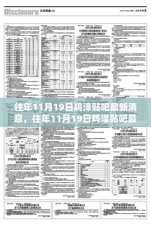 往年11月19日雞澤貼吧最新消息全掌握，獲取攻略與詳解