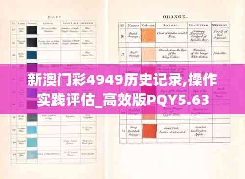 新澳門彩4949歷史記錄,操作實踐評估_高效版PQY5.63