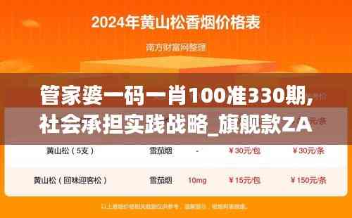 管家婆一碼一肖100準330期,社會承擔實踐戰略_旗艦款ZAY11.3