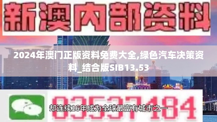 2024年澳門正版資料免費(fèi)大全,綠色汽車決策資料_結(jié)合版SIB13.53