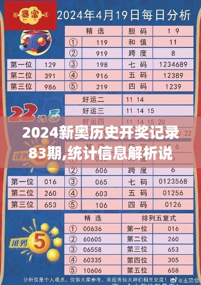 2024新奧歷史開獎記錄83期,統計信息解析說明_商務版WQL13.47