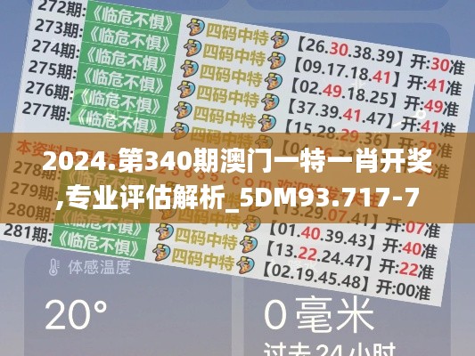2024.第340期澳門一特一肖開獎,專業評估解析_5DM93.717-7