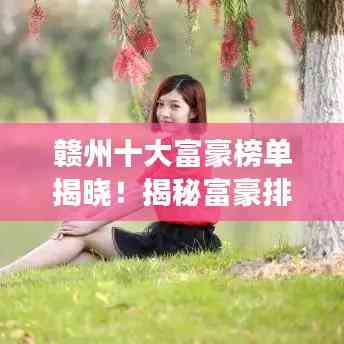 贛州十大富豪榜單揭曉!揭秘富豪排名背后的故事